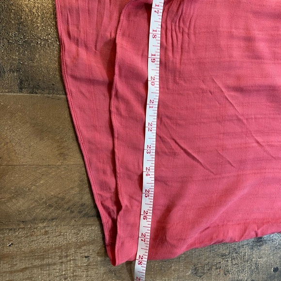 ANA A New Approach Womens 1X Blouse  Short Sleeve V Neck Top Holly Berry Pinkish - Picture 8 of 10